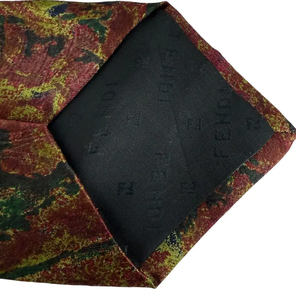 Fendi Cravatte Men's Vintage Silk Tie Multicolored Made in Italy